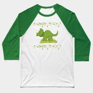 Shamrock dino st patricks day Baseball T-Shirt